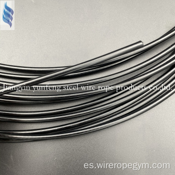Cable flexible recubierto de chaqueta de nylon negro 4-6 mm